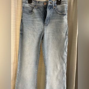 Express flare-legged jeans.